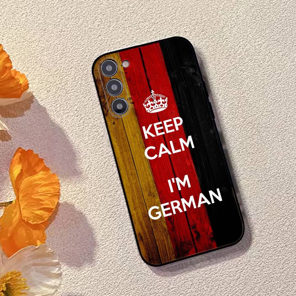 Soccer Support G-Germany Phone Case For Samsung Galaxy A73,A72,A71,A70,A53,A52,A51,Others Soft Black Cover