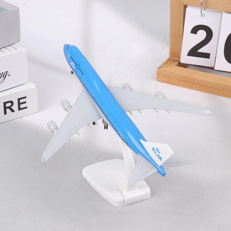 20 cm Niederlande KLM Airlines 747-400 Airways Diecast Flugzeugmodell Legierungsmetall Flugzeugmodell Fahrwerk Flugzeugspielzeug