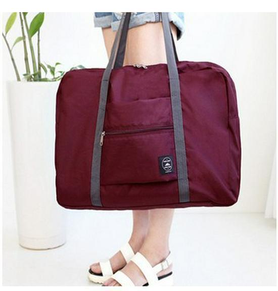 Lightweight Oxford Travel Handbag - Large Capacity Unisex Shoulder and Business Bag вино красного