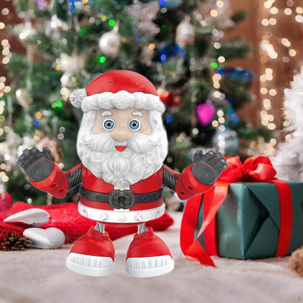Elektrische Weihnachts-Puppe Spielzeug Singen Tanzen Weihnachtsbeleuchtung Musik-Figur