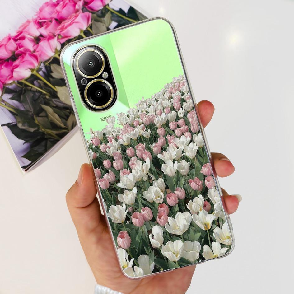 For OPPO Realme C67 4G Case Cute Cartoon Clear Soft Silicone Back Cover For Realme C67 4G RMX3890 C 67 RealmeC67 Shockproof Case