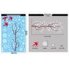 Snowflake Scene Christmas Window Stickers: Holiday Atmosphere Glass Decor