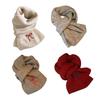 Thicken Women Scarf Solid Color Knitted Scarf Soft Neck Warmer  Autumn Winter