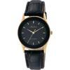 No Q Q [citizen Q Q] Watch Analog Waterproof Leather Strap Qa36 102 Men S Black
