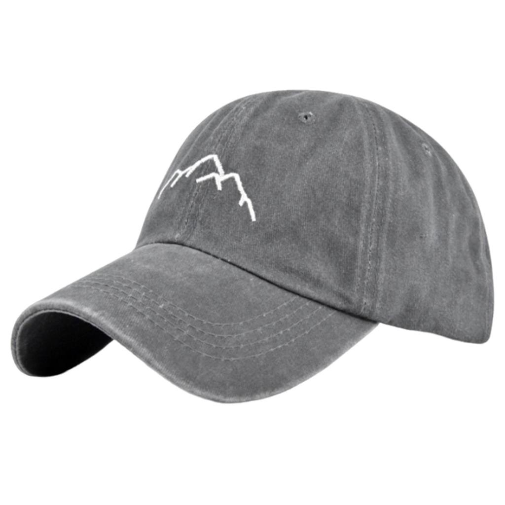 Outdoor Sunproof Baseball Hat with Embroidery Mountain Adult Breathable Visor Hat Teen Sunproof Hat for Cycling Hiking