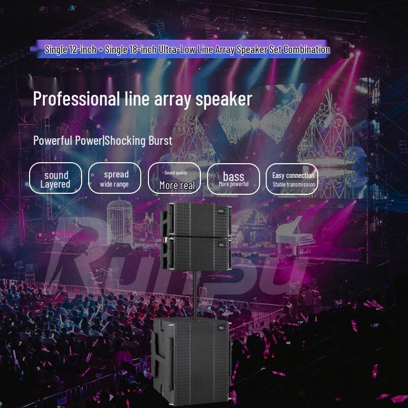 Runpu Professional Line Array Speaker Systems CN Plug (adapter Included)