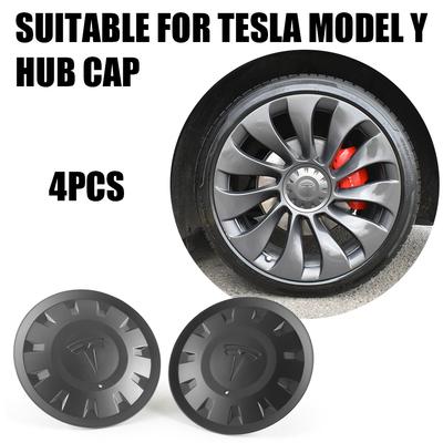 4pcs For Model Y Performance Styling 21-inch Car Wheel Center Caps Hubcap Cover 1188236-00-A Auto Logo Hub Cap Accessories