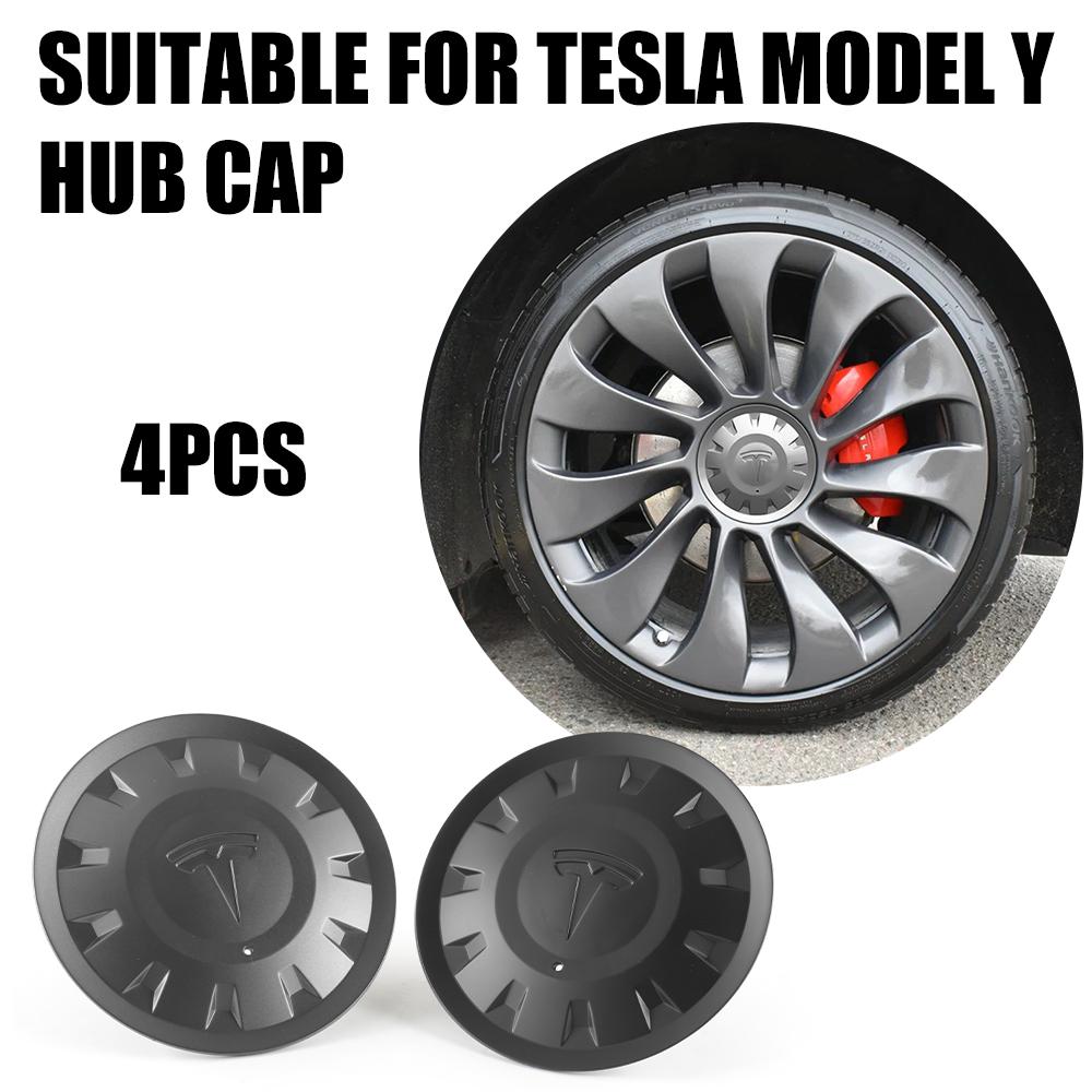 4PCS For Tesla Model Y Replacement Wheel Rim Cover 21-Inch Car Wheel Center Cover Auto Hub Caps Original Covers Logo Accessories