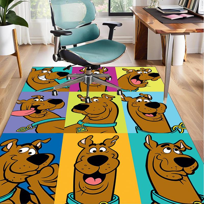 Scoo-dog Halloween Mystery Office Rug Chair Mat, Game Carpet, Suitable for Front Door, Bedroom, Living Room, Desk, Holiday Gift