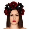 Exaggerated Skull Head Headband Halloween Decor Gothic Flower Hairband Halloween Hair Hoop  Party