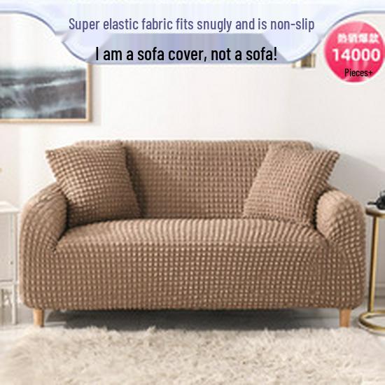 Dehnbarer Seersucker Sofabezug, Atmungsaktiv & Staubdicht; Passt auf L-förmige Dreisitzer-Chaiselongue.