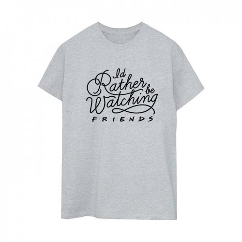 Friends Womens/Ladies IÂ´d Rather Be Watching Boyfriend T-Shirt