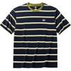 Comfortable Breathable Striped Round Neck Versatile Short Sleeve T-Shirt Men Tops Midnight-Blue 152528128-2