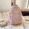 Schoolbag Korean version of college style large-capacity backpack high value lightweight leisure travel backpack junior high school student schoolbag