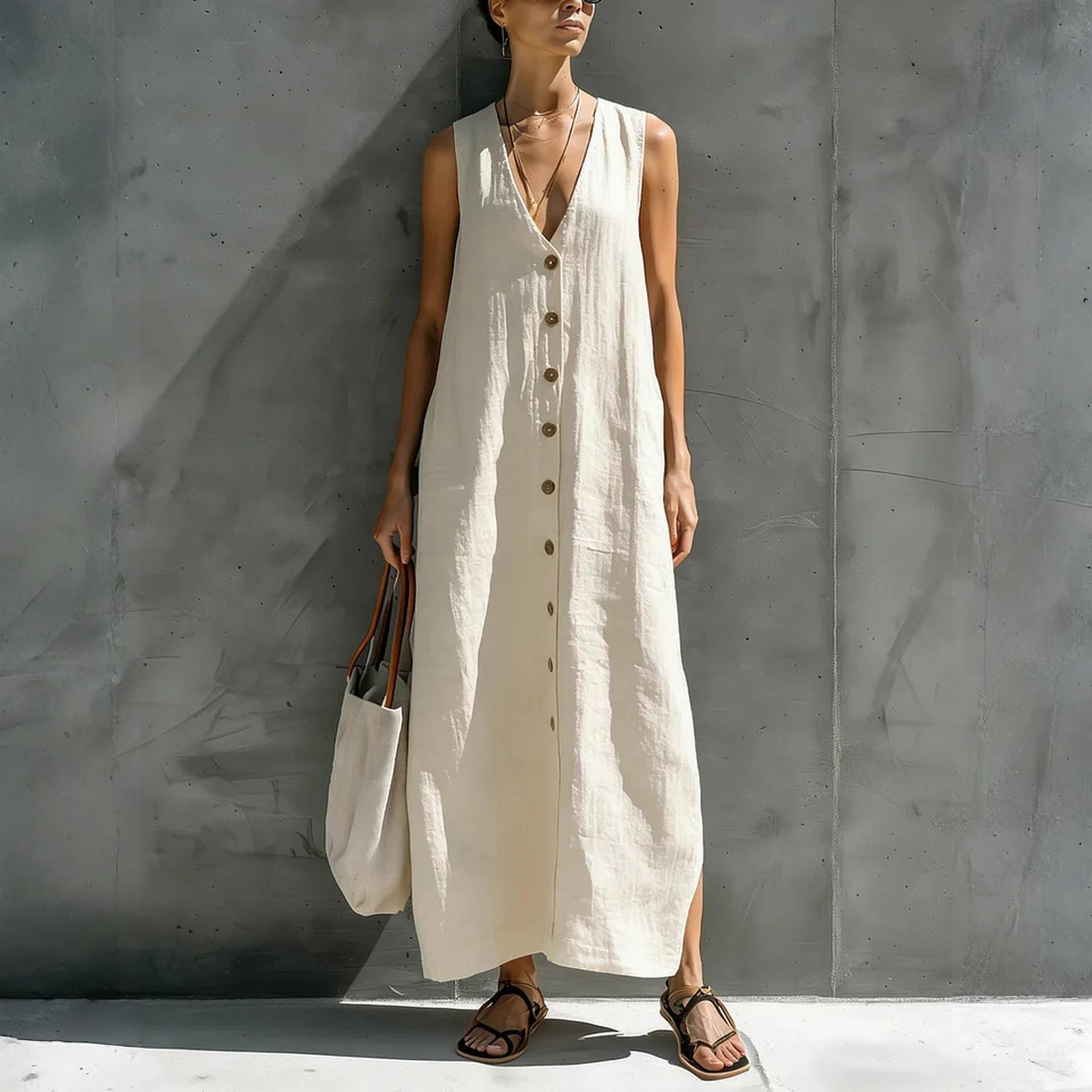 

Женское модное повседневное платье свободного кроя -Цвет XXL бежевый