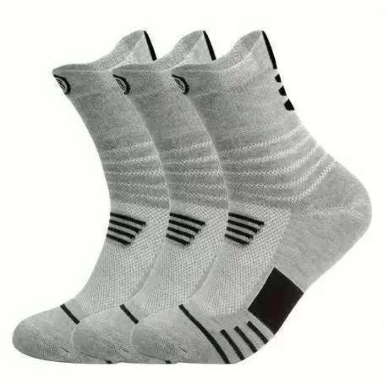 

Баскетбольные носки, мужские утолщенные махровые носки-петли, средней длины, высокие, для бега и занятий спортом на открытом воздухе 1 pair серый