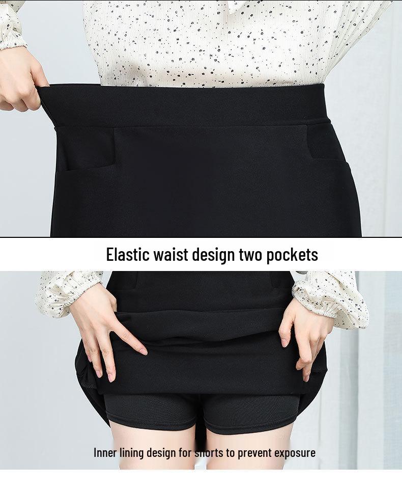 Women's High Waist Elastic Midi Skirt: Spring, Autumn, Winter Pencil & A-Line Styles