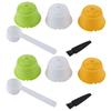 6pcs Leak Proof Design Reusable Coffee Filter Cup With Brush Spoon Set Coffee Capsule Kit  Home Use