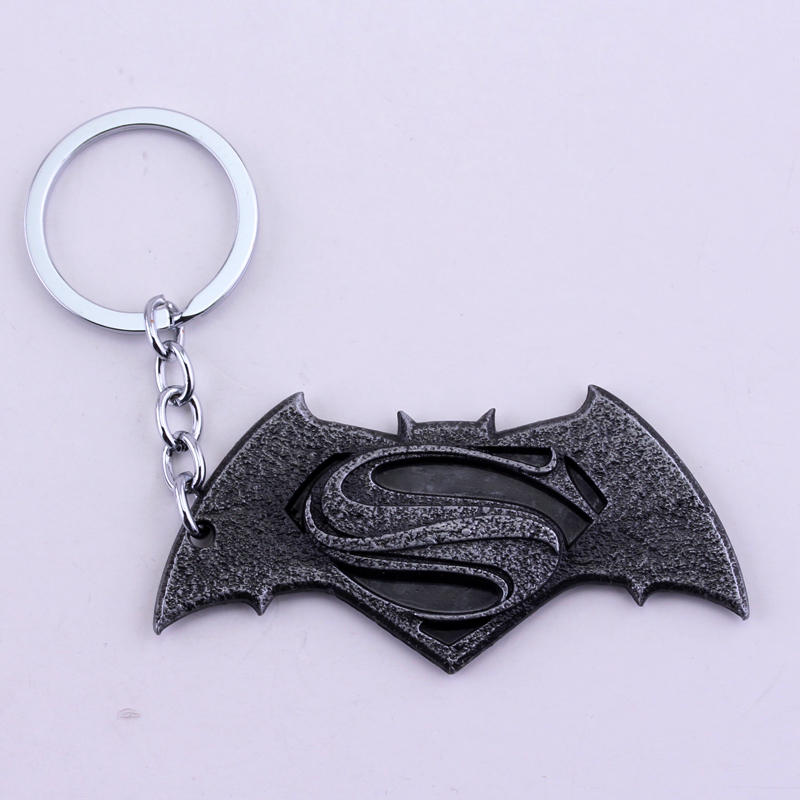 Bat Pendants Keychain Toy Superheroes Movie Jewelry Car Key Ring Bags Accessories for Men Women Fans Gifts Souvenir