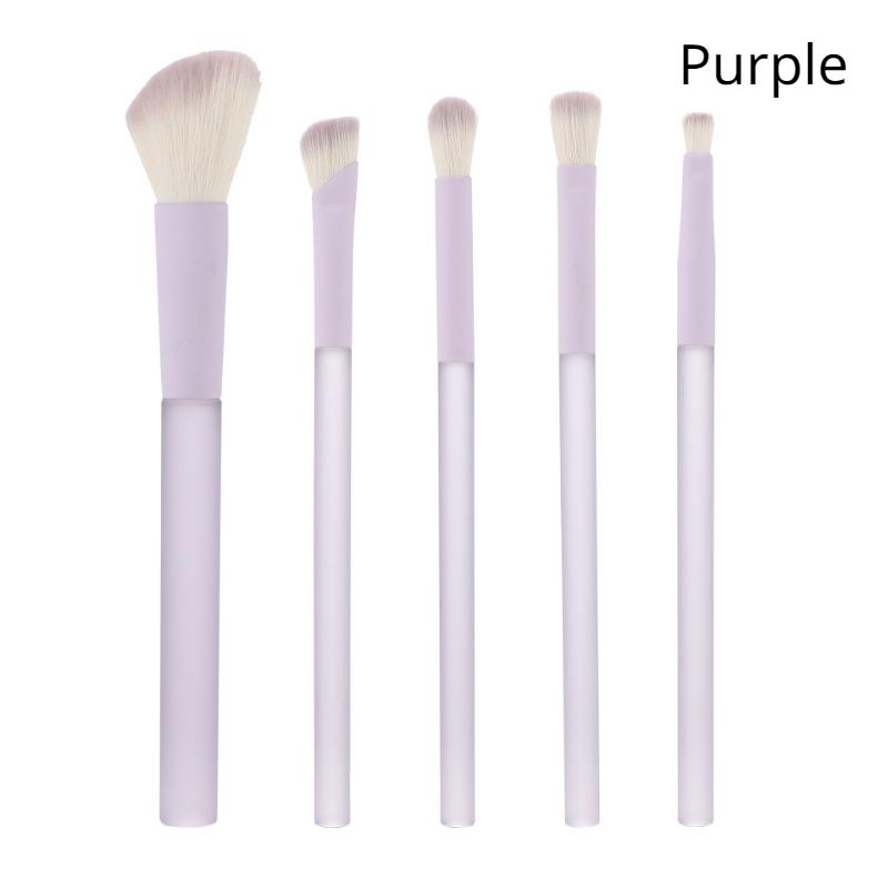 5Pcs Makeup brush set eye shadow powder brush foundation make-up powder blusher highlight concealer set beauty tools