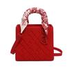 Heavy Industry Embroidery Versatile Princess Diana Bag New Fashion Silk Scarf Handbag Women's High-end Single Shoulder Messenger Bag