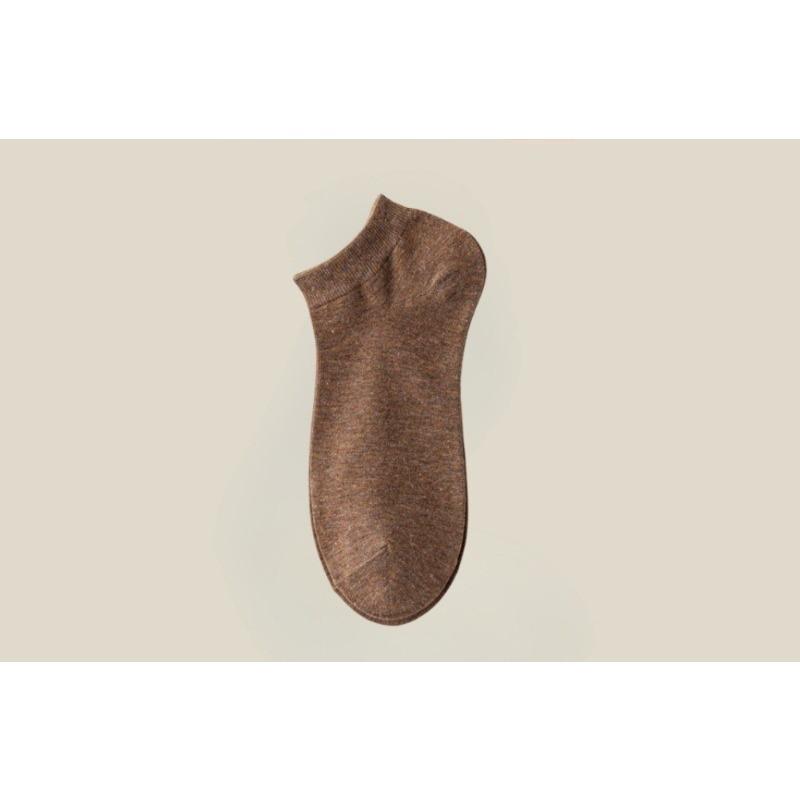 

Sock Men s Short Socks Pure Cotton Anti-Bacterial Odor-Resistant Wicking Sweat Absorption Spring-Autumn Summer Boat Socks 1 pair кавовий
