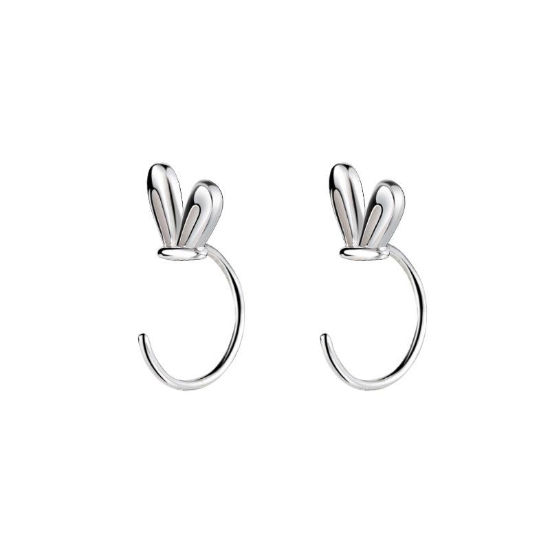 

Сенсенс Стиль Зайчик Пусеты Мягкие Милые Игривые Заячьи Ушки Заушный Крючок Год Серьги Женский Лучший Друг