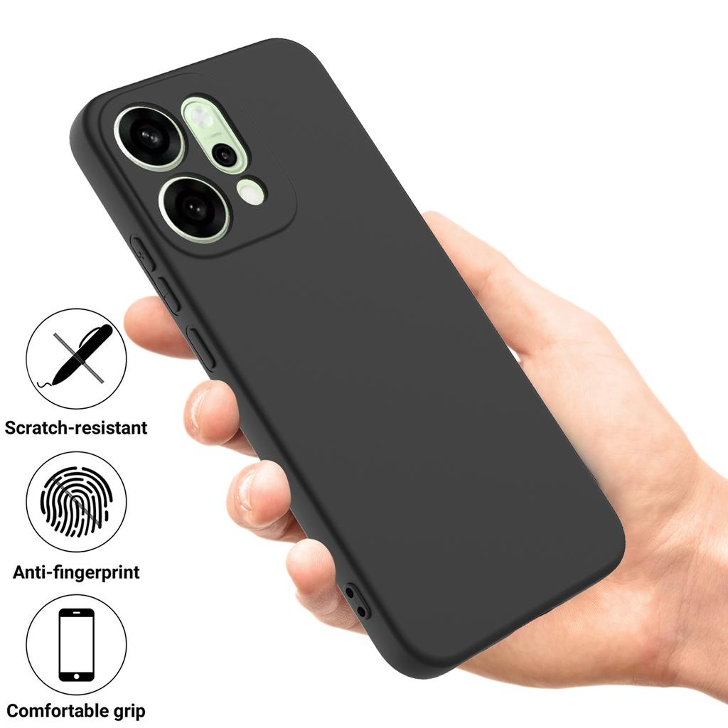 For Oppo Reno14 Pro 5G (China)/Oppo Reno14 Pro 5G (Global) Liquid Silicone Case Phone Back Cover with Hand Strap