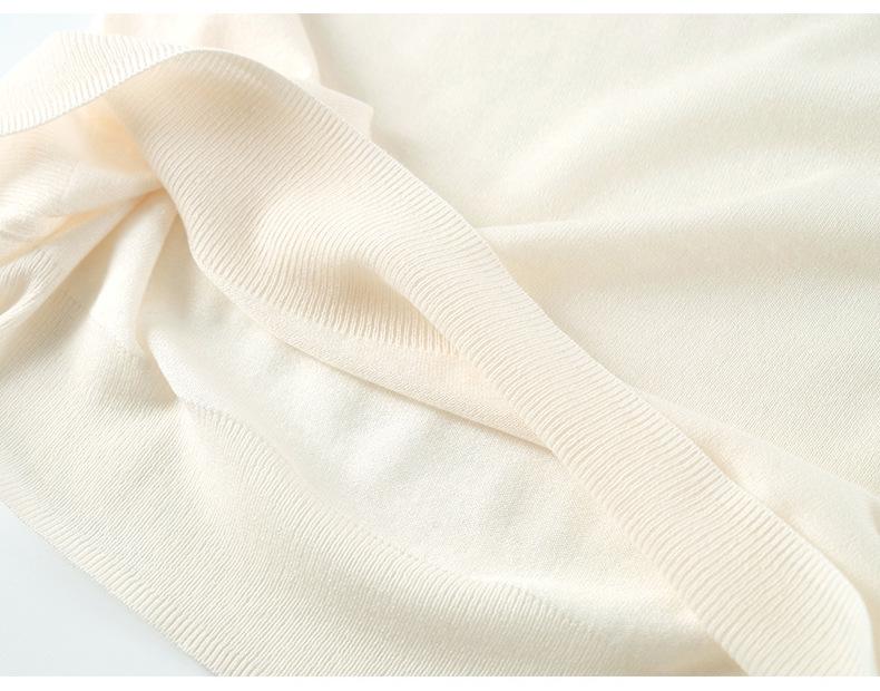 Women's Slimming Wool Knit Sweater - Round Neck, Three-Quarter Sleeve, Solid Color, Korean Loose Fit for Fall & Winter