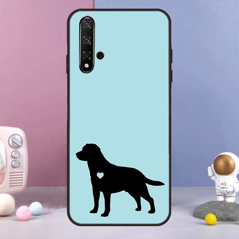 Black Labrador Dog For Huawei Nova 12i 12s 11i 8i 7i 9 10 SE Y60 Y61 Y70 Y72 Y73 Y90 Y91 P20 P30 P40 Lite Case