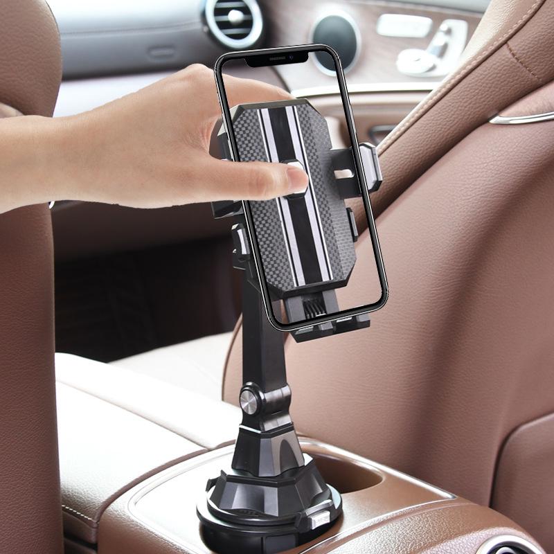 Universal Car Console Adjustable Cup Holder & Phone Mount