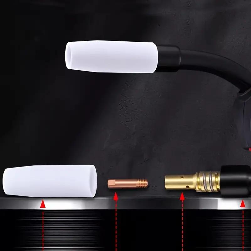 2/5/10PCS, Protection Nozzle Ceramic Nozzle Euro Style Welding Shield Cup for Welded Torch