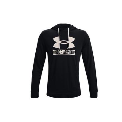 Sweat à capuche décontracté à cordon de serrage à manches longues pour homme Hauts Noir 1370390-001