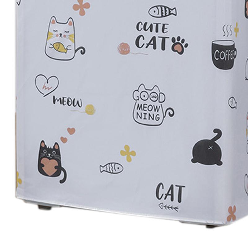 Dust Cover Cartoon Pattern Waterproof UV Resistance Anti Dirty Thickened Cover for 10kg Washing
