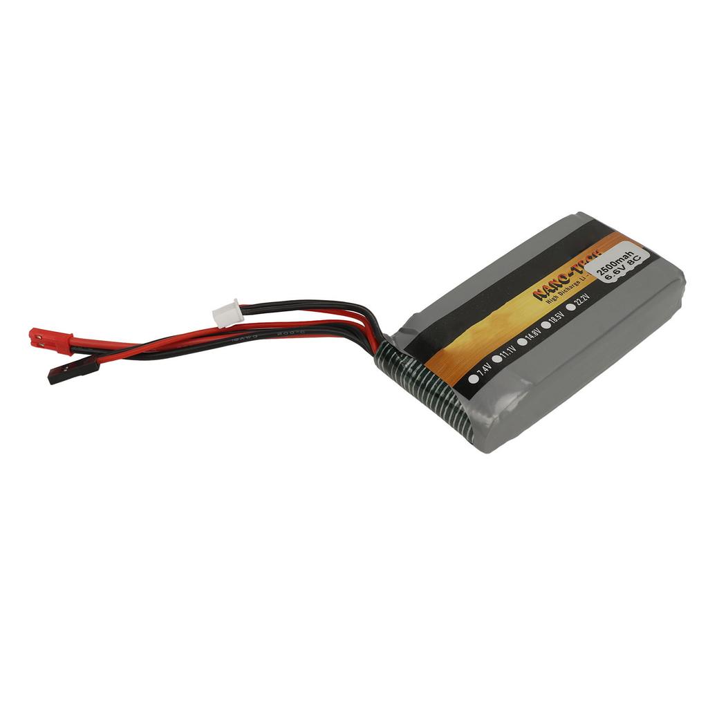 LiPo Battery 6.6V 2500mAh 8C High Capacity Model Toy Lithium Polymer Ion Battery for Model Airplane