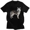 Custom Mens Siberian Husky T Shirts Short Sleeves Cotton Tshirt Leisure Alaskan Malamute Dog Tee Loose Fit Clothing