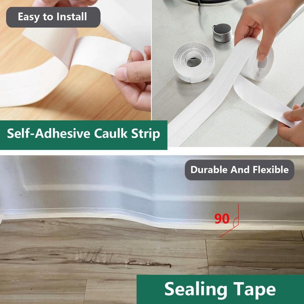 Decorative Caulk Tape Mildew-proof Sealing Tape Professional Shower Tile Sealer Toilet