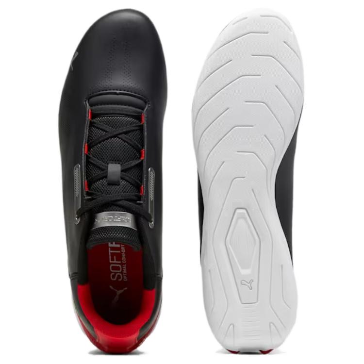 New PUMA Scuderia Ferrari Anti Slip Wear Resistant Low Top Casual Shoes Unisex Black 308395-01