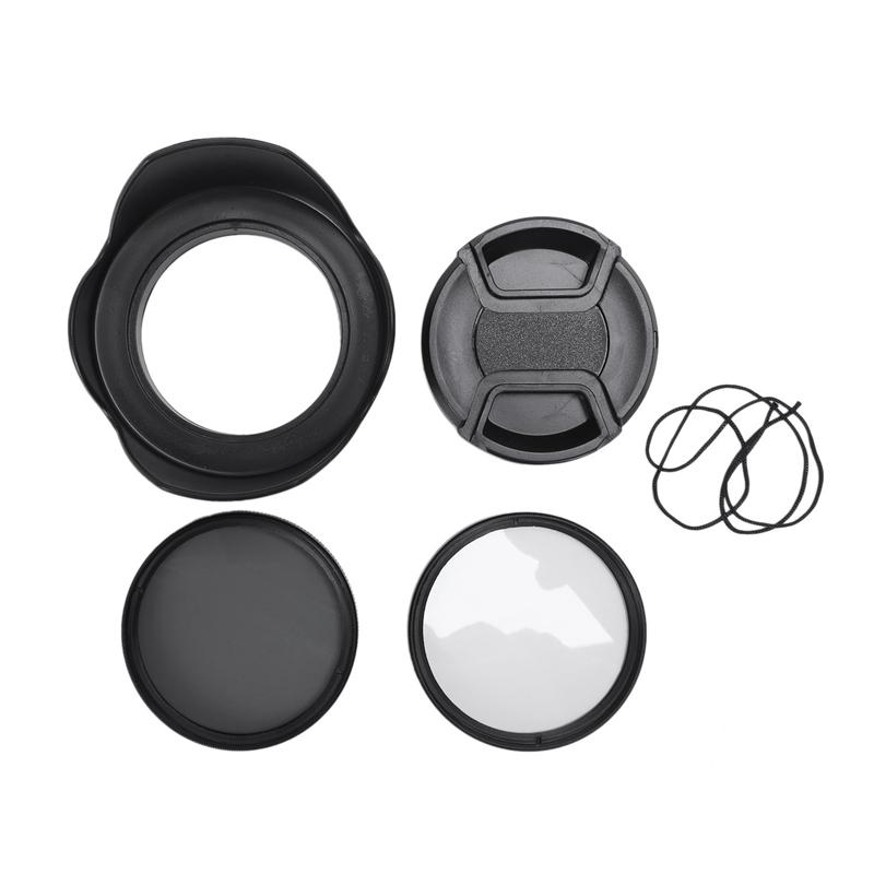Persevering- CPL UV Filter Kit 58mm for Canon EOS 700D 100D 600D 1200D Lens Hood Cap