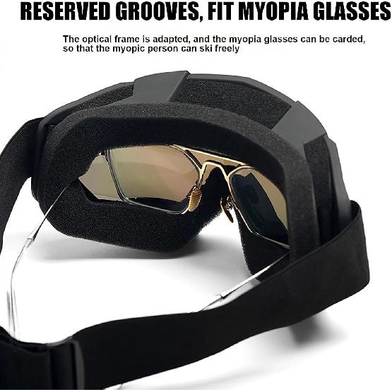 Motocross Goggles with Balaclava, ATV Dirt Bike Motorcycle UTV MX OTG Offroad Riding Skiing Goggles for Women Girls