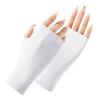 Summer Lightweight Women's Sun Protection Gloves for UV Protection, Nail Art, Electric Bike Riding, Cycling, Half-finger Ice Silk Gloves