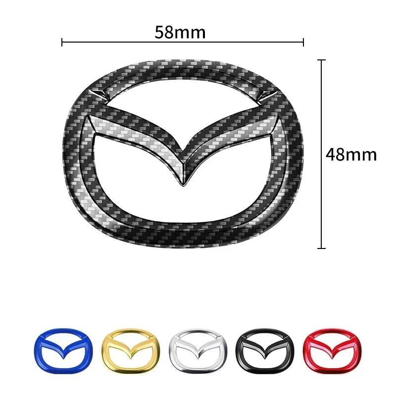 Adesivo Metálico para Centro de Volante de Carro Para Mazda Axela 323 CX5 CX3 CX6 RX7 MX5 CX9 CX7 CX9 Emblemas Decoração Interior