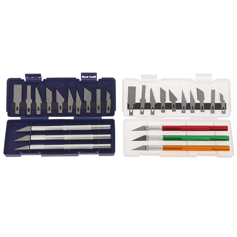 13Pcs Aluminum Alloy Carving Knives Precision Blades For Paper Cuttings Film Applications And Diy Craft Carving Sculpture Paper