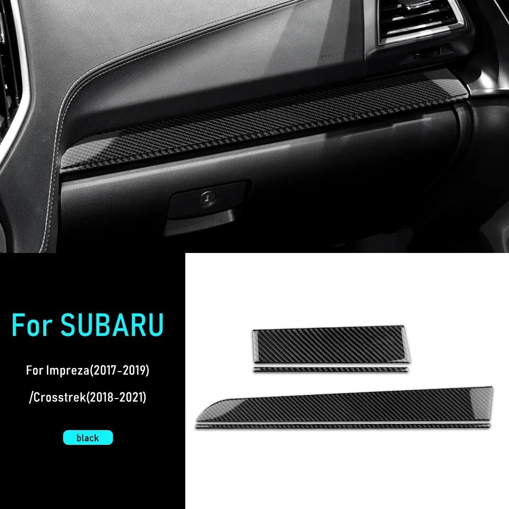 Real Soft Carbon Fiber Sticker For Subaru Crosstrek 2018-2023 Impreza 2017 2018 2019 2020 2021 2022 2023 LHD RHD Car Co-pilot