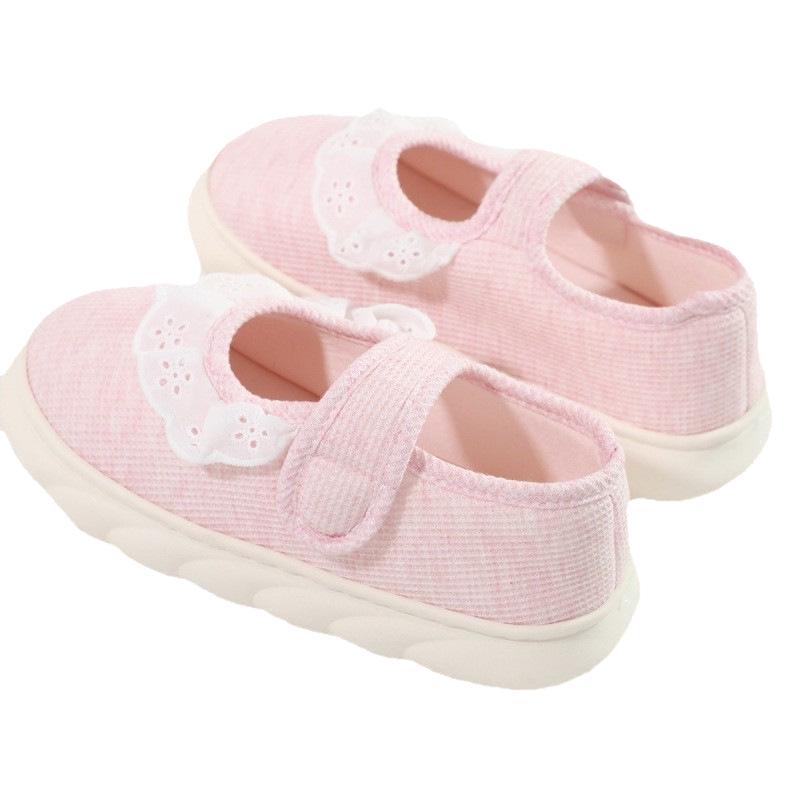 Lace-Up Postpartum Shoes with Back Support for Women - Non-Slip Thick Sole Autumn Cotton Slippers