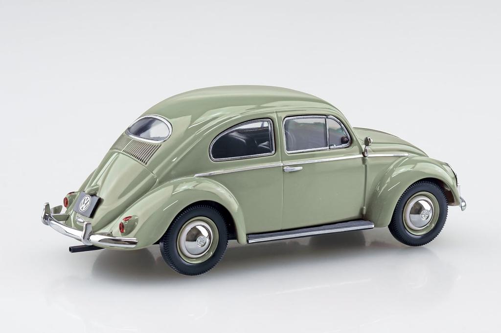 Aoshima Bunka Kyozai (AOSHIMA) 1/32 Scale Rakupla Snap Kit No. 20-RG Volkswagen Beetle (Lead Green) Pre-Colored Plastic Model Kit