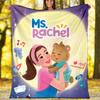 1pc Ms Rachel4 Theme Blanket - Digital Print, Polyester, Cozy for All Seasons, Perfect for Outdoor, Camping, and Travel