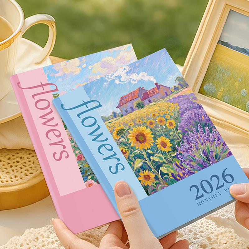 2026 Calendar Planners Yearly 365 Days Efficiency Notebooks Monthly Diary Journals Weekly Goal Habit Tracker Agenda Schedules