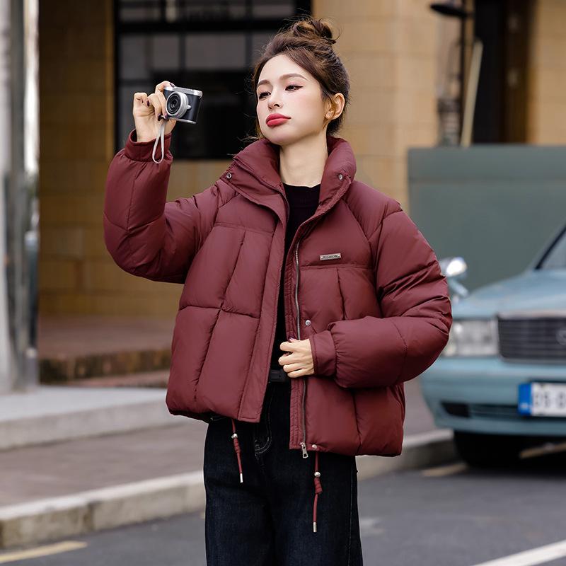 Cotton-padded Clothes Women's Short 2026 Autumn and Winter New Coat Women's Fashion Small Thin Cold-proof Clothes Stand-up Collar Cotton Clothes