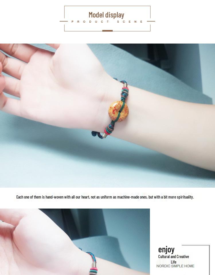 Ethnic Style Braided Rope Bracelet Kit: DIY Beaded Woven Lucky Rope